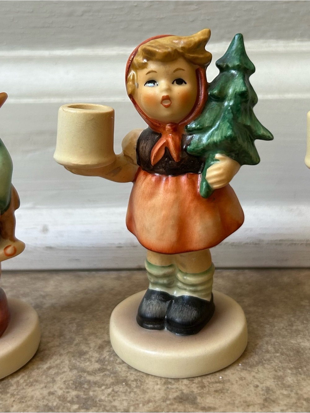 Set of 3 Vintage Hummel Figurine Candle Holders 115 116 & 117 West Germany 1972